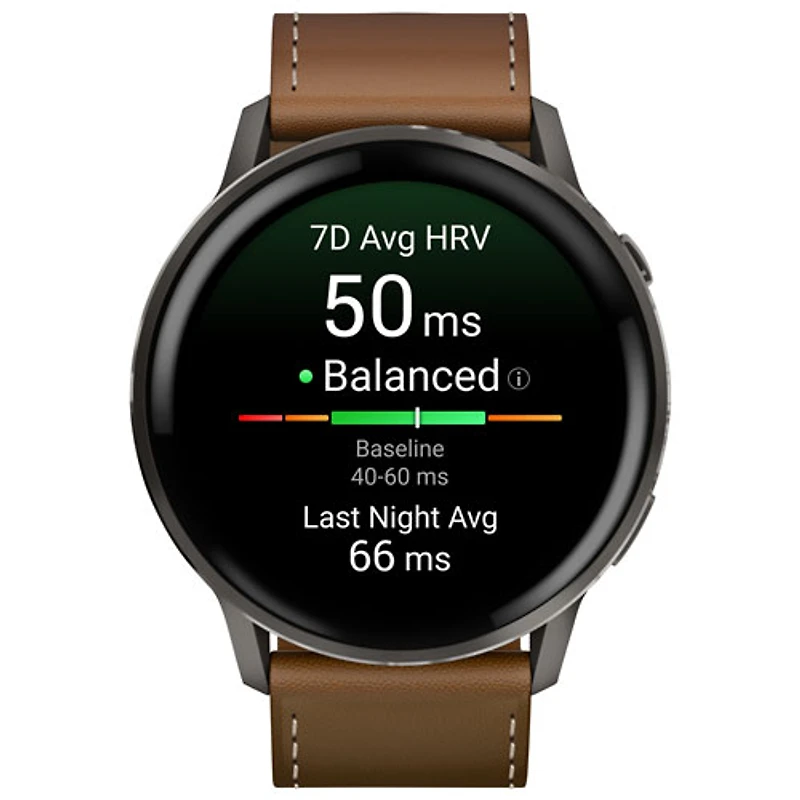 Garmin Venu 4 45mm Smartwatch - Slate/Brown