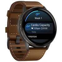Garmin Venu 4 45mm Smartwatch - Slate/Brown