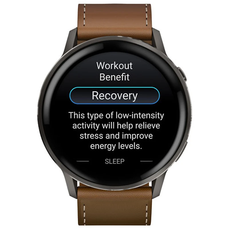 Garmin Venu 4 45mm Smartwatch - Slate/Brown