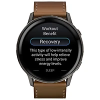 Garmin Venu 4 45mm Smartwatch - Slate/Brown