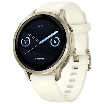 Garmin Venu 4 41mm Smartwatch - Lunar Gold/Bone