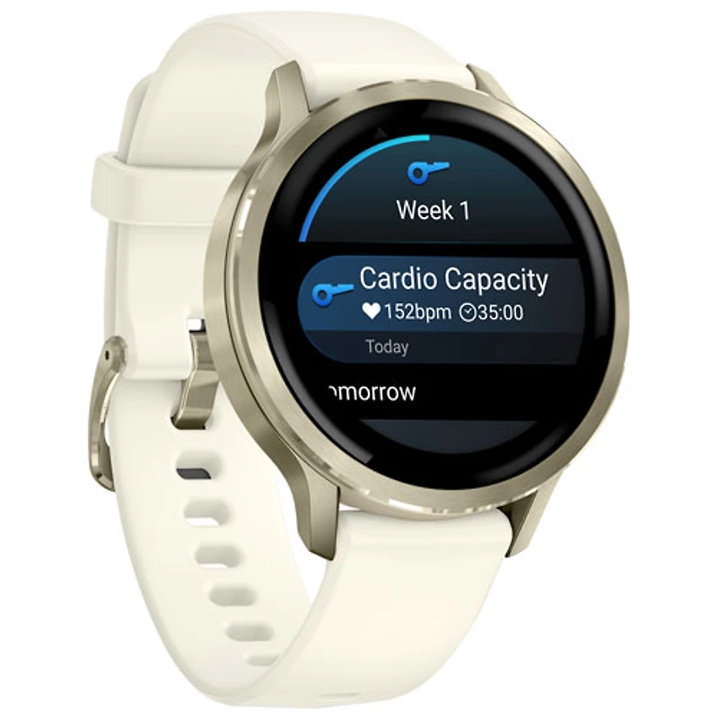 Garmin Venu 4 41mm Smartwatch - Lunar Gold/Bone