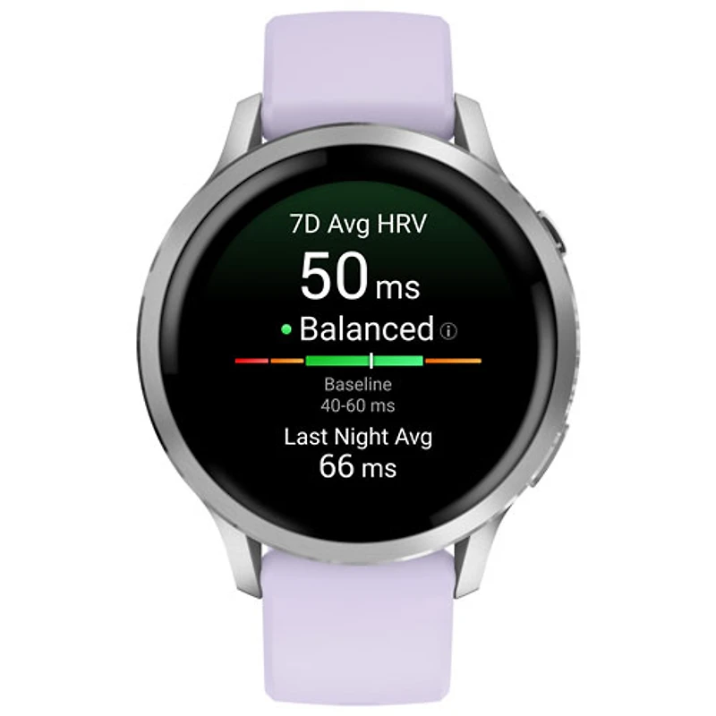 Montre intelligente de 41 mm Venu 4 de Garmin - Argenté/Pervenche