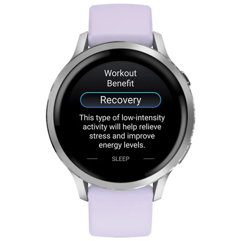 Montre intelligente de 41 mm Venu 4 de Garmin - Argenté/Pervenche