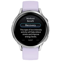 Montre intelligente de 41 mm Venu 4 de Garmin - Argenté/Pervenche