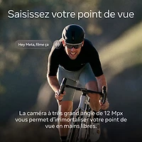 Lunettes Oakley Meta Vanguard avec Meta AI et compatibilité audio, photo et vidéo - Noir/Prizm 24K
