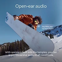 Lunettes Oakley Meta Vanguard avec Meta AI et compatibilité audio, photo et vidéo - Noir/Prizm 24K