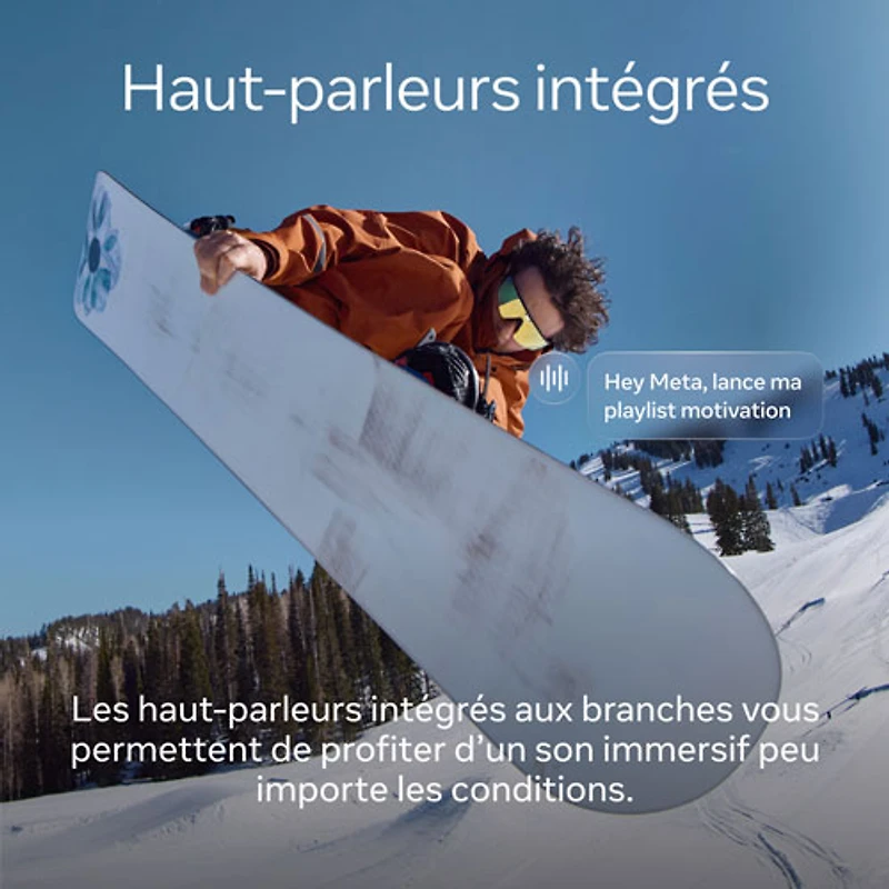 Lunettes Oakley Meta Vanguard avec Meta AI et compatibilité audio, photo et vidéo - Noir/Prizm 24K
