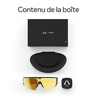 Lunettes Oakley Meta Vanguard avec Meta AI et compatibilité audio, photo et vidéo - Noir/Prizm 24K