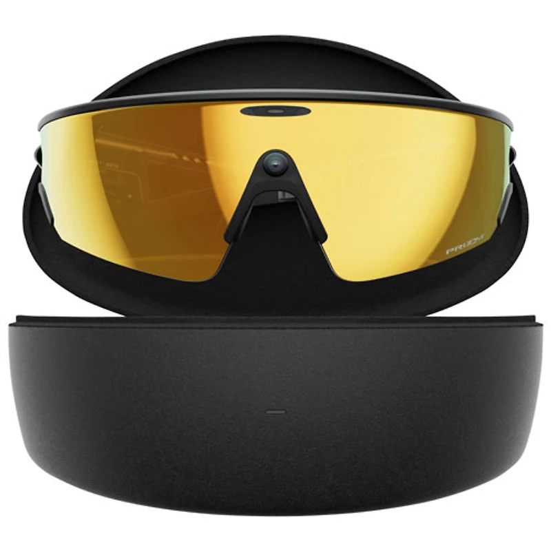 Lunettes Oakley Meta Vanguard avec Meta AI et compatibilité audio, photo et vidéo - Noir/Prizm 24K