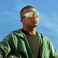 Lunettes Oakley Meta Vanguard avec Meta AI et compatibilité audio, photo et vidéo - Noir/Prizm 24K