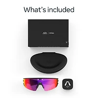 Lunettes Vanguard de Meta | Oakley avec Meta AI, audio, photo et vidéo - Noir/Verres Prizm Road