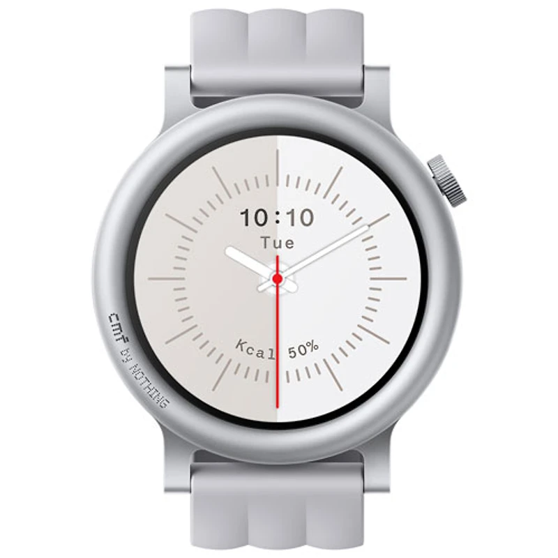 Montre intelligente CMF Watch 3 Pro de 36,3 mm - Gris pâle