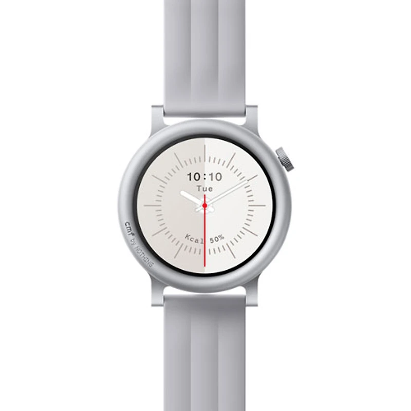 Montre intelligente CMF Watch 3 Pro de 36,3 mm - Gris pâle