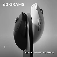 Souris de jeu optique sans fil de 44000 ppp PRO X Superlight 2 SE de Logitech - Blanc