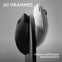 Souris de jeu optique sans fil de 44000 ppp PRO X Superlight 2 SE de Logitech - Blanc