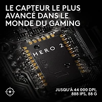 Souris de jeu optique sans fil de 44000 ppp PRO X Superlight 2 SE de Logitech - Blanc