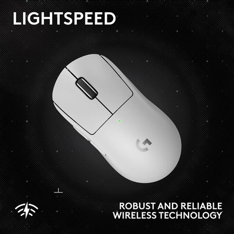 Souris de jeu optique sans fil de 44000 ppp PRO X Superlight 2 SE de Logitech - Blanc