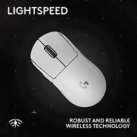 Souris de jeu optique sans fil de 44000 ppp PRO X Superlight 2 SE de Logitech - Blanc