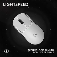 Souris de jeu optique sans fil de 44000 ppp PRO X Superlight 2 SE de Logitech - Blanc