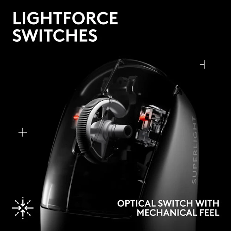Souris de jeu optique sans fil de 44000 ppp PRO X Superlight 2 SE de Logitech - Blanc
