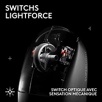 Souris de jeu optique sans fil de 44000 ppp PRO X Superlight 2 SE de Logitech - Blanc