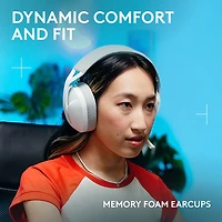 Casque de jeu sans fil G321 LIGHTSPEED de Logitech - Blanc