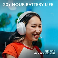 Casque de jeu sans fil G321 LIGHTSPEED de Logitech - Blanc