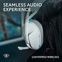 Casque de jeu sans fil G321 LIGHTSPEED de Logitech - Blanc