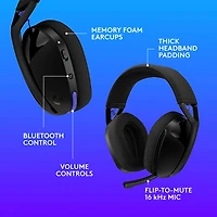 Logitech G321 LIGHTSPEED Wireless Gaming Headset - Black
