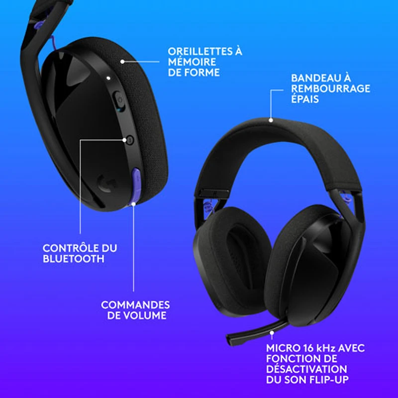 Logitech G321 LIGHTSPEED Wireless Gaming Headset - Black