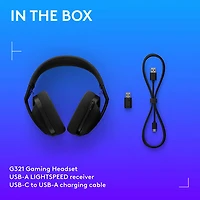 Logitech G321 LIGHTSPEED Wireless Gaming Headset - Black