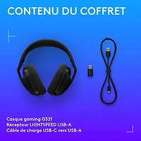 Logitech G321 LIGHTSPEED Wireless Gaming Headset - Black