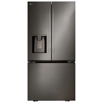 LG 36" 25.1 Cu. Ft. French Door Refrigerator with Water & Ice Dispenser (LF25H6330D) - Black Stainless Steel