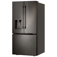 LG 36" 25.1 Cu. Ft. French Door Refrigerator with Water & Ice Dispenser (LF25H6330D) - Black Stainless Steel