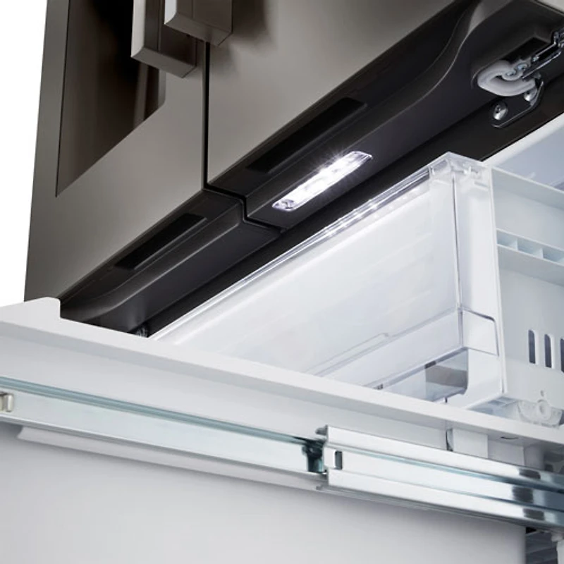 LG 36" 25.1 Cu. Ft. French Door Refrigerator with Water & Ice Dispenser (LF25H6330D) - Black Stainless Steel