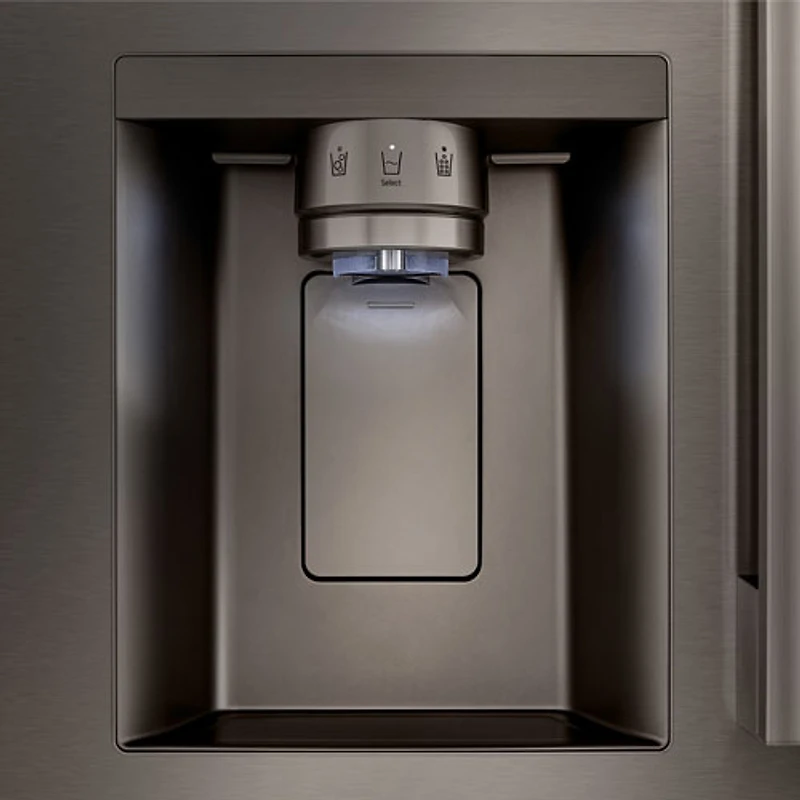 LG 36" 25.1 Cu. Ft. French Door Refrigerator with Water & Ice Dispenser (LF25H6330D) - Black Stainless Steel