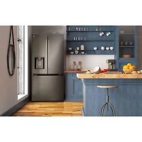 LG 36" 25.1 Cu. Ft. French Door Refrigerator with Water & Ice Dispenser (LF25H6330D) - Black Stainless Steel