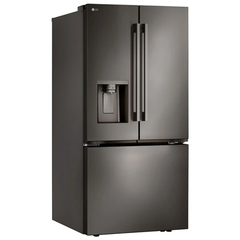 LG 36" 25.1 Cu. Ft. French Door Refrigerator with Water & Ice Dispenser (LF25H6330D) - Black Stainless Steel