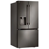 LG 36" 25.1 Cu. Ft. French Door Refrigerator with Water & Ice Dispenser (LF25H6330D) - Black Stainless Steel