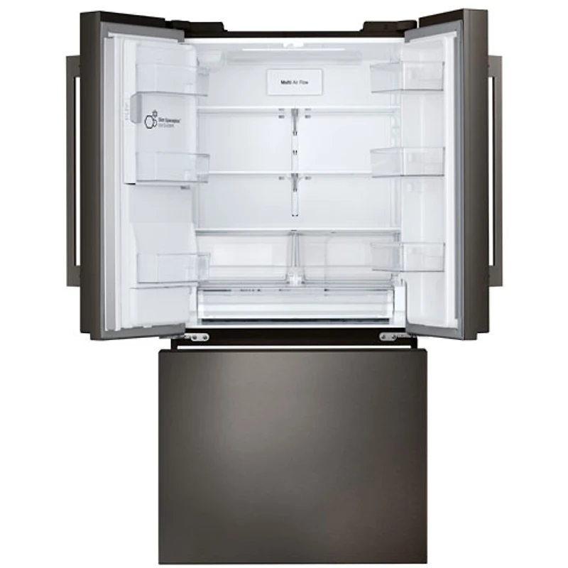 LG 36" 25.1 Cu. Ft. French Door Refrigerator with Water & Ice Dispenser (LF25H6330D) - Black Stainless Steel