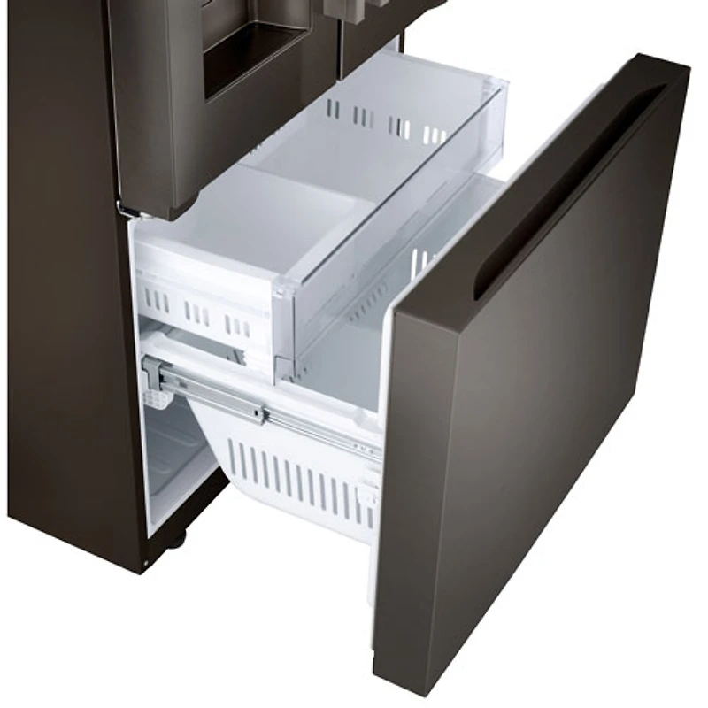 LG 36" 25.1 Cu. Ft. French Door Refrigerator with Water & Ice Dispenser (LF25H6330D) - Black Stainless Steel