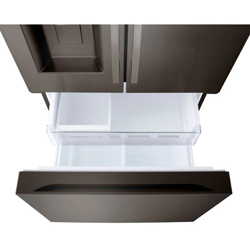 LG 36" 25.1 Cu. Ft. French Door Refrigerator with Water & Ice Dispenser (LF25H6330D) - Black Stainless Steel