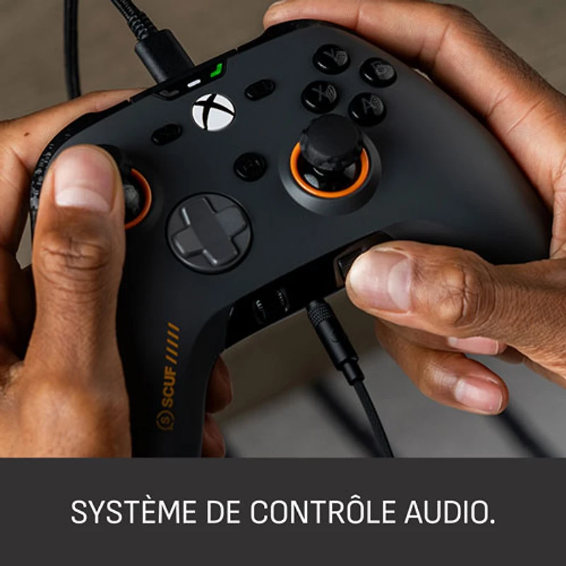 Manette avec fil performante Valor Pro de SCUF pour Xbox Series X|S/Xbox One - Gris acier