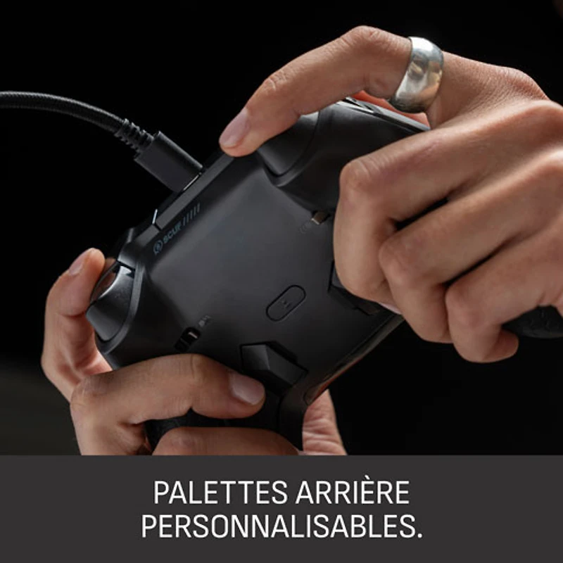 Manette avec fil performante Valor Pro de SCUF pour Xbox Series X|S/Xbox One - Gris acier