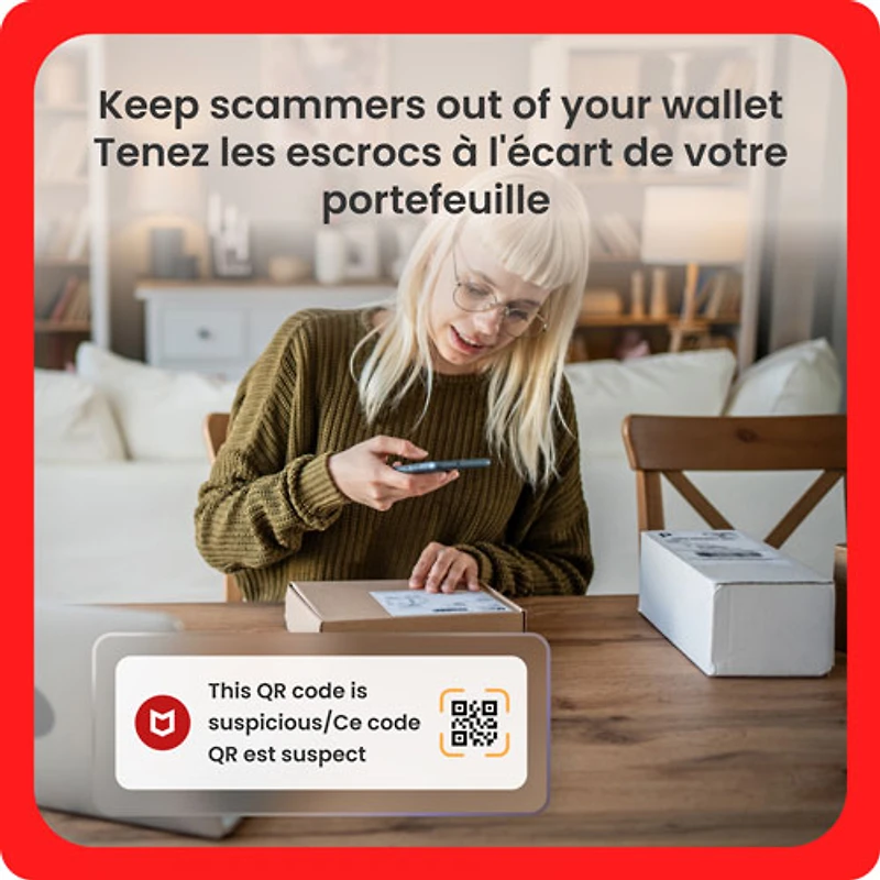 McAfee Total Protection (Windows/Mac/Android/iOS) - 3 appareils - 1 an - Téléchargement numérique - 2025