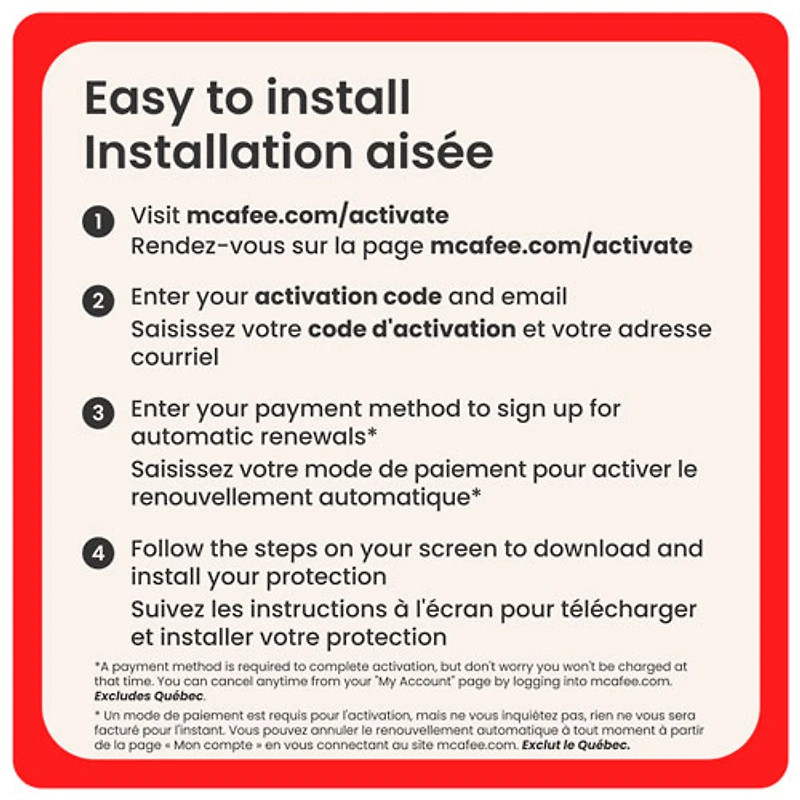McAfee+ Premium Family (Windows/Mac/Android/iOS) - Appareils illimités - 1 an - Téléchargement numérique