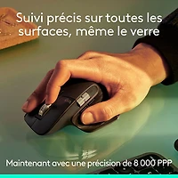 Souris avec capteur Darkfield haute précision MX Master 3S Bluetooth de Logitech - Noir