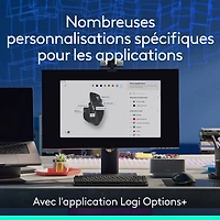 Souris avec capteur Darkfield haute précision MX Master 3S Bluetooth de Logitech - Noir