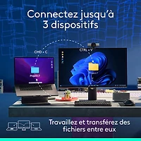 Souris avec capteur Darkfield haute précision MX Master 3S Bluetooth de Logitech - Noir